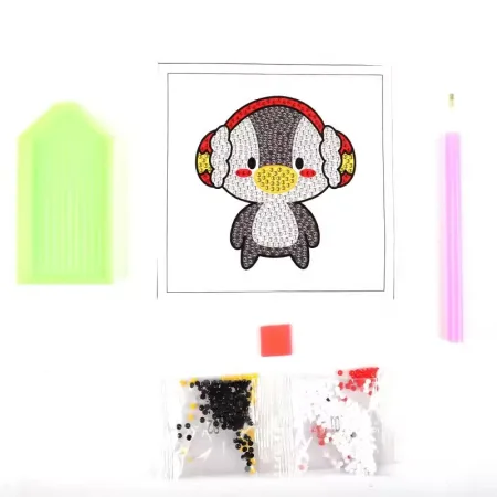 استیکر نقاشی الماسی طرح پنگوئن - Image 2