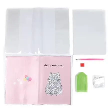 دفتر نقاشی الماسی طرح گربه - Image 3