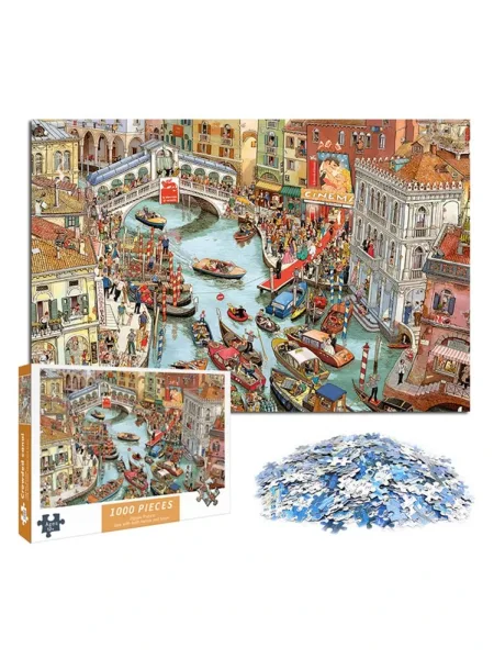 پازل هزار تکه کانال بسته بندی آسیب دیده - Image 1