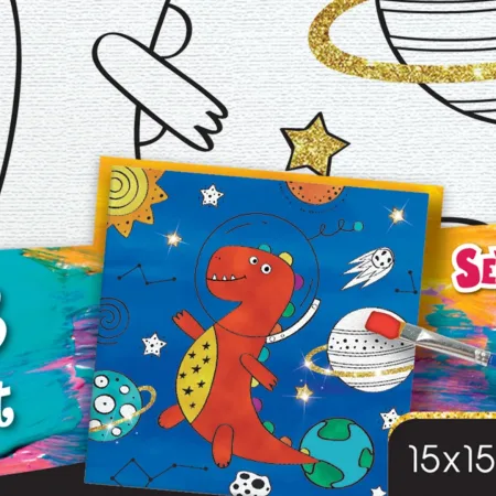 کیت رنگ آمیزی کودکان - دایناسور فضانورد - Image 2