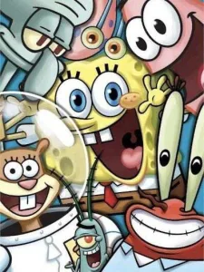 نقاشی الماسی باب اسفنجی