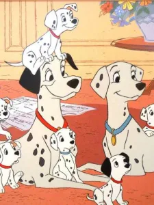 نقاشی الماسی سگ خال دار