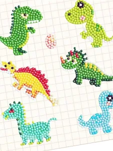 پک استیکر نقاشی الماسی دایناسور