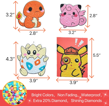 پک استیکر نقاشی الماسی پوکمون - Image 4