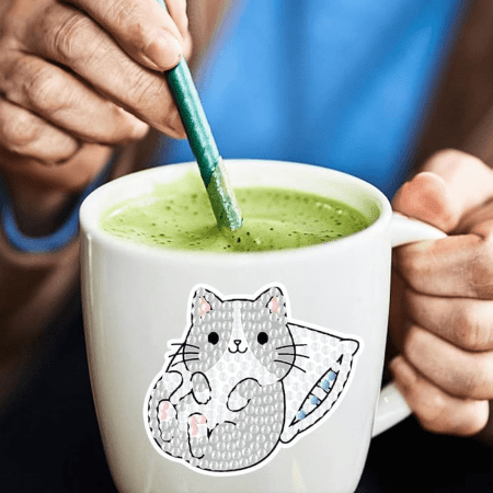 پک استیکر نقاشی الماسی گربه - Image 5