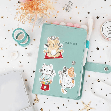 پک استیکر نقاشی الماسی گربه ۲ - Image 3