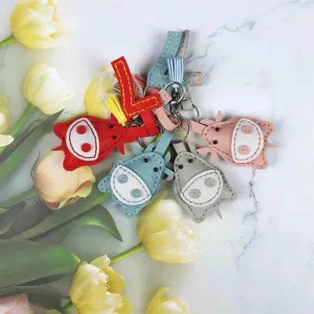 کیت ساخت آویز جاسوئیچی طرح گاو صورتی - Image 6