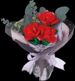 دسته گل لگویی رز قرمز - Image 6