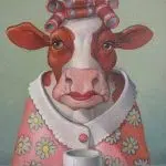 کیت نقاشی الماسی طرح گاو