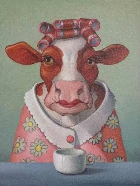 کیت نقاشی الماسی طرح گاو - Image 1