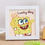 تابلو نقاشی الماسی باب اسفنجی Lucky Day