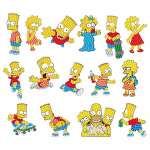 پک استیکر نقاشی الماسی سیمسون ها