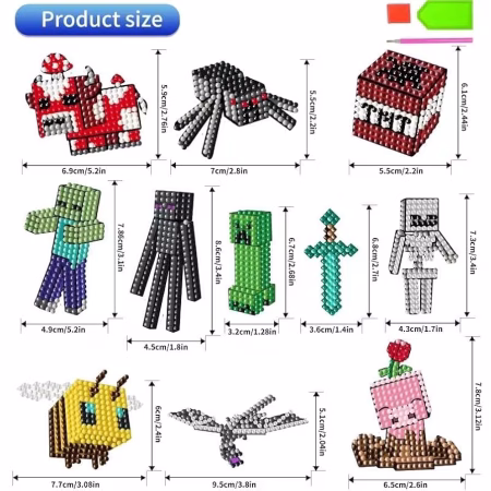 پک استیکر نقاشی الماسی ماینکرفت - Image 3